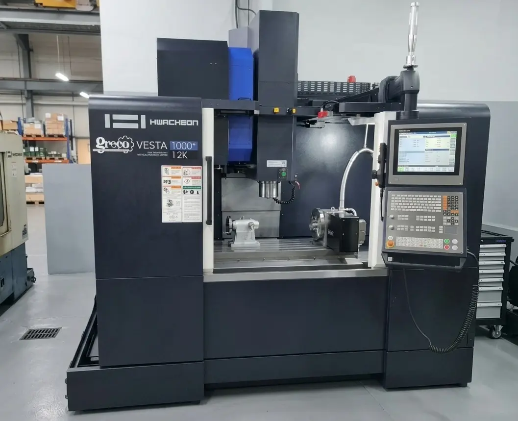 Centro de mecanizado vertical Hwacheon Vesta 1000 para producción CNC de alta velocidad